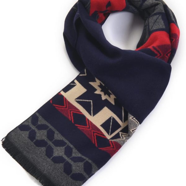 Men's Luxuriously Soft & Warm Elegant Plaid Premium Cashmere Feel Thermal Scarves Scarf For Winter Autumn