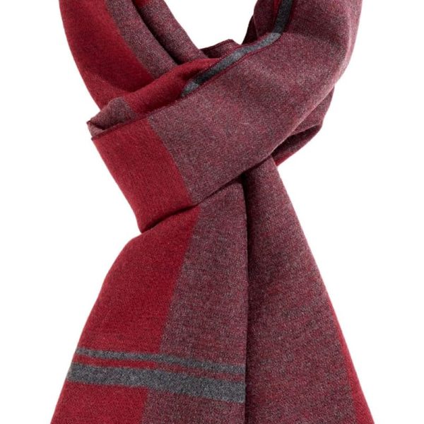 Men's Winter Warm Scarf Premium Cashmere Feel, Luxuriously Soft Long Plaid Pattern