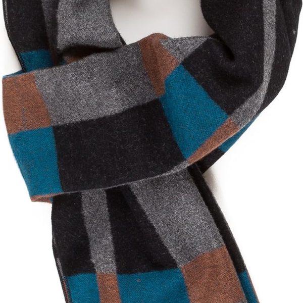 Men Reversible Elegant Classic Cashmere Feel Scarves for Spring Fall Winter